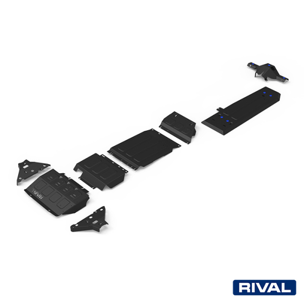 Skid Plates (Sets) Ford Ranger 2011-2015; 2015-2022; 2,2 l. / diesel; 3,2 l. / diesel